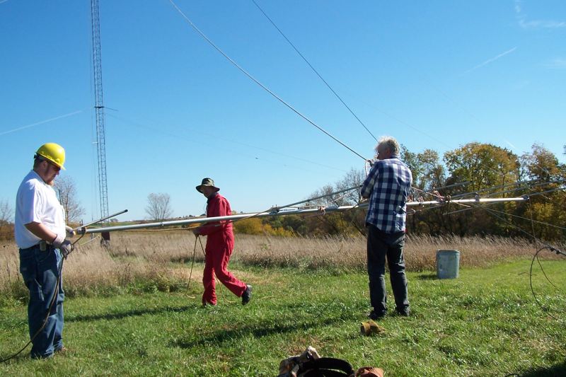 6 meter beam is about to go up.