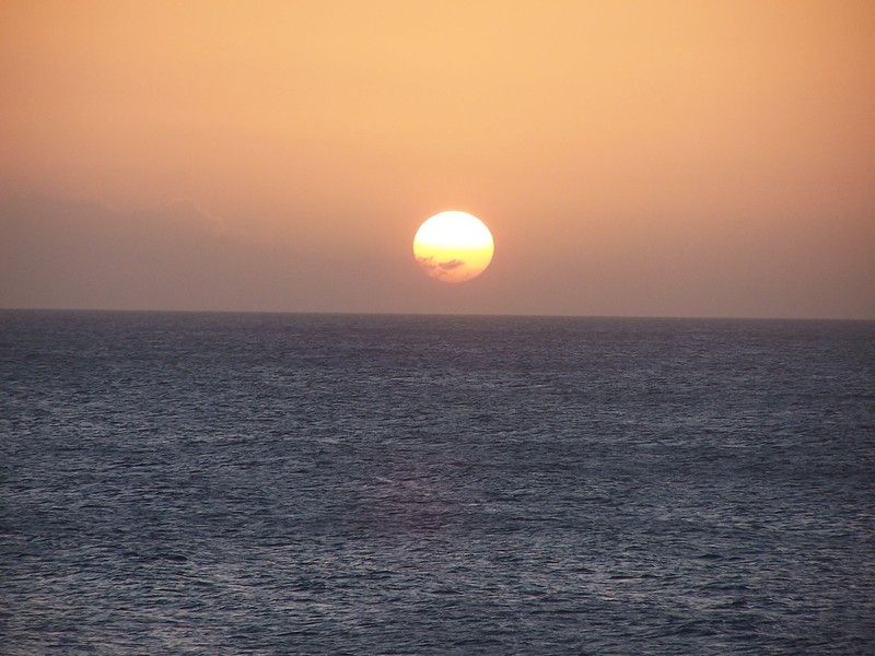 Closeup of sunset