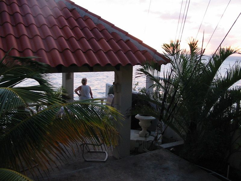 Veranda, with tower guys visible