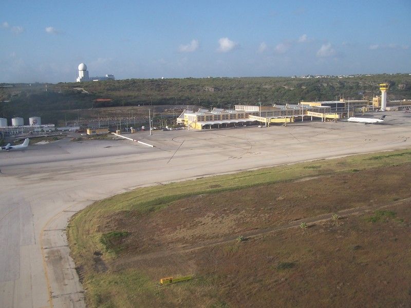 Aerial view of Curacao Internetational Airport