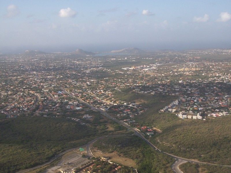 Aerial view of Curacao