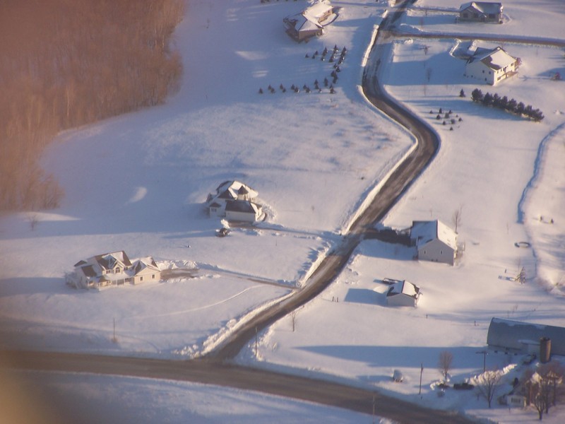 One last shot as we pass over... our house is on the bottom-left.