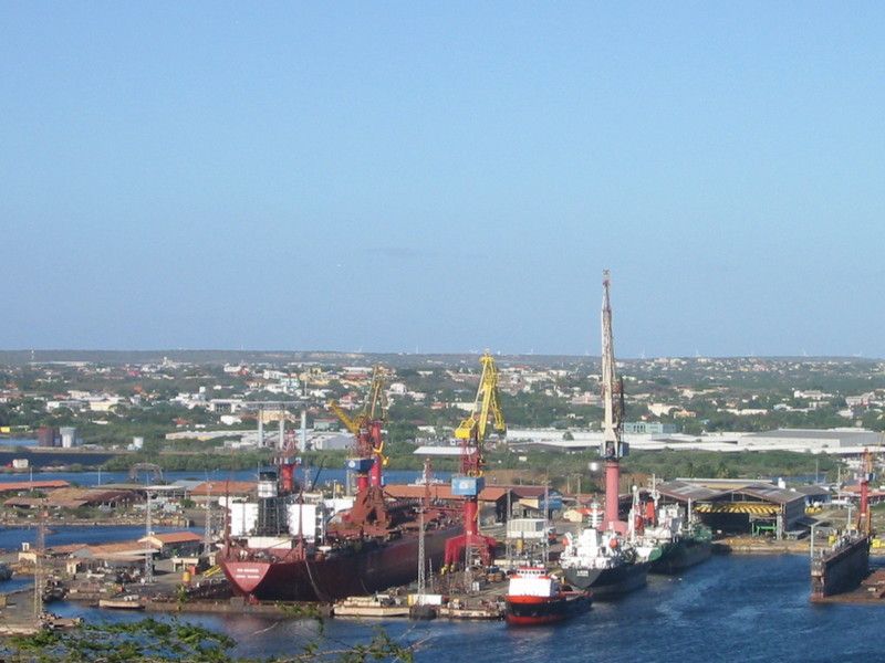 Shipyard, as seen from Fort Nassau