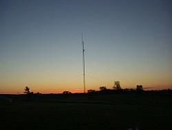 W0AIH took these early in the morning before we finished the tower installation on the second day.