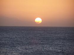 Closeup of sunset