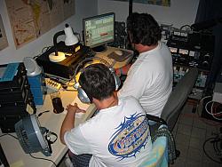 (L-R) KA9FOX and K9NW digging out calls on 160m
