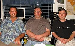 Sultans of Shwing!  (L-R) WE9V, K9NW, KA9FOX
