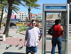 Scott gets a Phone Booth picture for his collection.