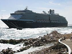 Cruise ship docked for the day