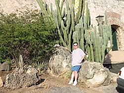 Scott KA9FOX with the cacti.